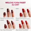 DOONAILS Press-On Nails – Glazed Chocolate Almond Short, 30-Piece Set view 4