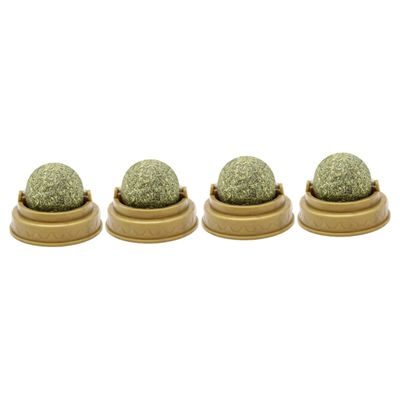INOOMP 4-Pack Catnip Snack Balls