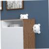 BESTonZON 3-Piece Anti-Tip Furniture Anchors, Cartoon Bear Design, White view 3