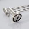 Simple Wall-Mounted Double-Bar Towel Rack, High-Low Design, 304 Stainless Steel view 2
