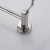 Simple Wall-Mounted Double-Bar Towel Rack, High-Low Design, 304 Stainless Steel view 3
