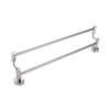 Simple Wall-Mounted Double-Bar Towel Rack, High-Low Design, 304 Stainless Steel view 4