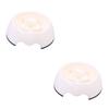 Supvox 2-Piece Slow-Feeder Dog and Cat Bowls, Food-Grade, White, for Small Pets view 1