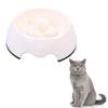 Supvox 2-Piece Slow-Feeder Dog and Cat Bowls, Food-Grade, White, for Small Pets view 4