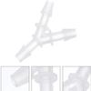 PULABO 10-Piece Aquarium Airline Hose Connectors, 3-Way Y-Shaped, 3.2 mm Plastic Inline Adapters, White view 2