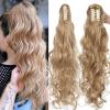 61 cm Long Wavy Ponytail Extension with Claw Clip view 2