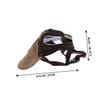 Sosoport 3-Piece Dog Sun Hats, Adjustable Outdoor Headwear for Small and Large Dogs view 2
