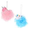 Healvian Unicorn Bath Sponges, Soft PE Bath Sponge with Hanging Loop, 2 Pieces view 1