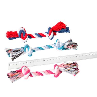 PULABO Double-Knot Rope Dog Chew Toy for Small Dogs