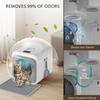 AUTUMFLATGAO Intelligent Cat Litter Box with Odor Control, 60L Enclosed Litter Box for Large and Multiple Cats, Includes Scoop and Mat view 2