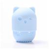 Makeup Sponge with Silicone Storage Holder, Blue view 1