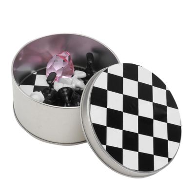 Healvian 2-Piece False Nail Display Holder, Checkerboard Pattern