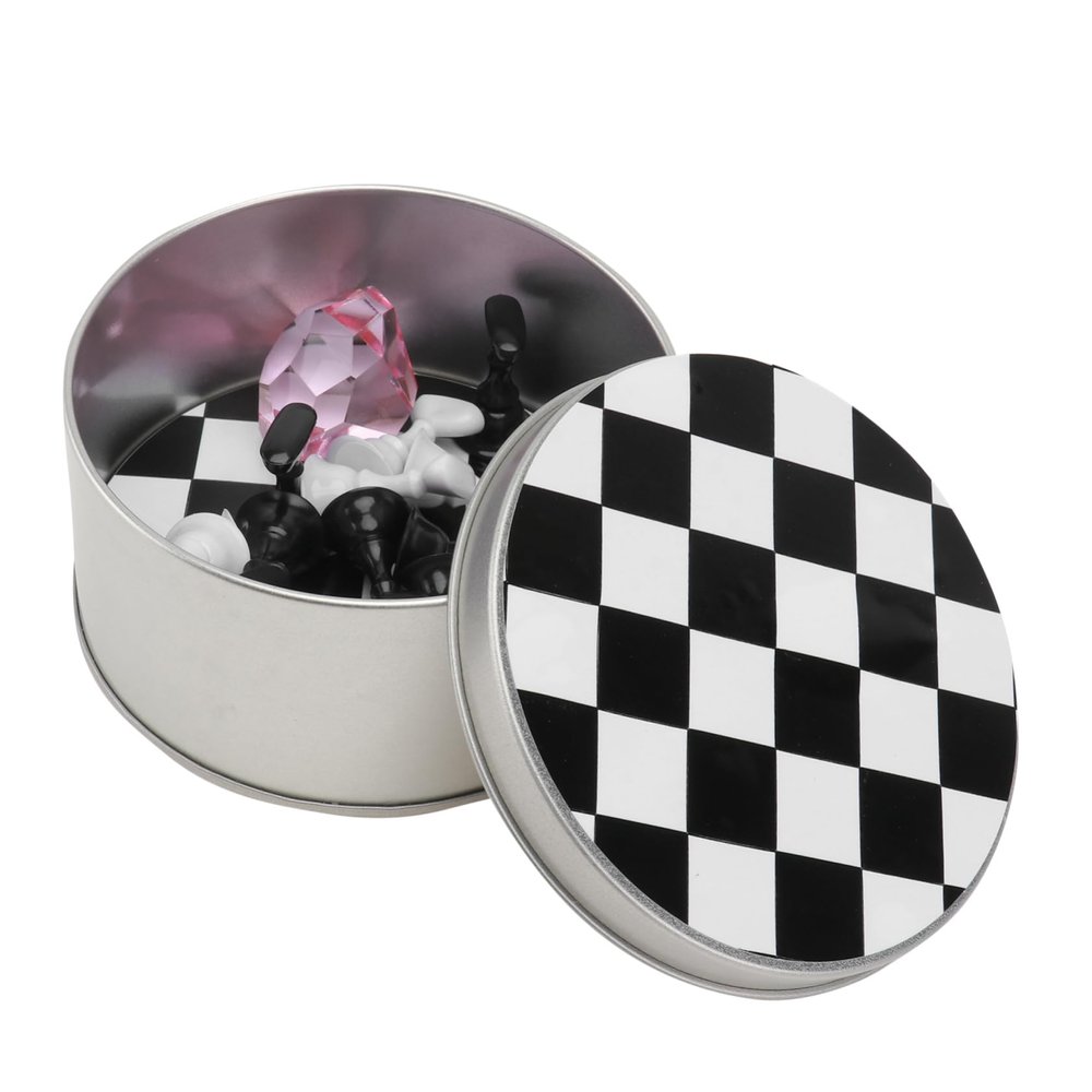 Healvian 2-Piece False Nail Display Holder, Checkerboard Pattern