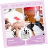 Healvian 2-Piece False Nail Display Holder, Checkerboard Pattern view 3