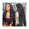 DDNGEJ Loose Deep Wave T-Part Lace Front Wig, Human Hair, Pre-Plucked view 1