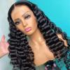 DDNGEJ Loose Deep Wave T-Part Lace Front Wig, Human Hair, Pre-Plucked view 3