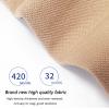 Mdrcg 15–20 mmHg Zipper Compression Socks, Open-Toe Knee-High, Skin Color, 5XL view 2