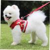 Supvox 2-Piece Cartoon Dog Harness Set, Adjustable and Comfortable, with Reflective Elements, Red view 2