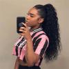 Water Wave Human Hair Drawstring Ponytail Extension for Black Women view 2