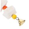 BESPORTBLE Cuttlebone Chew Toy with Bell for Birds and Hamsters view 3