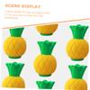 Kisangel Latex Dog Toy for Puppies, Teeth-Cleaning Toy with Squeakers, Bite-Resistant Pineapple-Shaped Chew Toy view 3