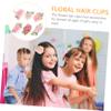 UPKOCH 18-Piece Flower Hair Clips for Girls with Handcrafted Designs view 2