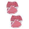 Sosoport 2-Piece Cool Design Dog Vest, Breathable Striped Cotton, Red view 1
