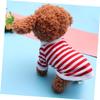 Sosoport 2-Piece Cool Design Dog Vest, Breathable Striped Cotton, Red view 3