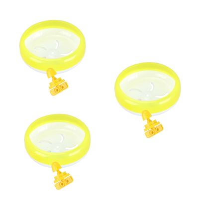 BESPORTBLE 3-Piece Pet Running Wheel Set for Hamsters, Mice, and Small Animals, Yellow
