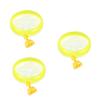 BESPORTBLE 3-Piece Pet Running Wheel Set for Hamsters, Mice, and Small Animals, Yellow view 1