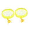 BESPORTBLE 3-Piece Pet Running Wheel Set for Hamsters, Mice, and Small Animals, Yellow view 4