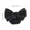 FRCOLOR 8-Piece Women's Hair Nets with Bow Clips for Bun Styling view 2