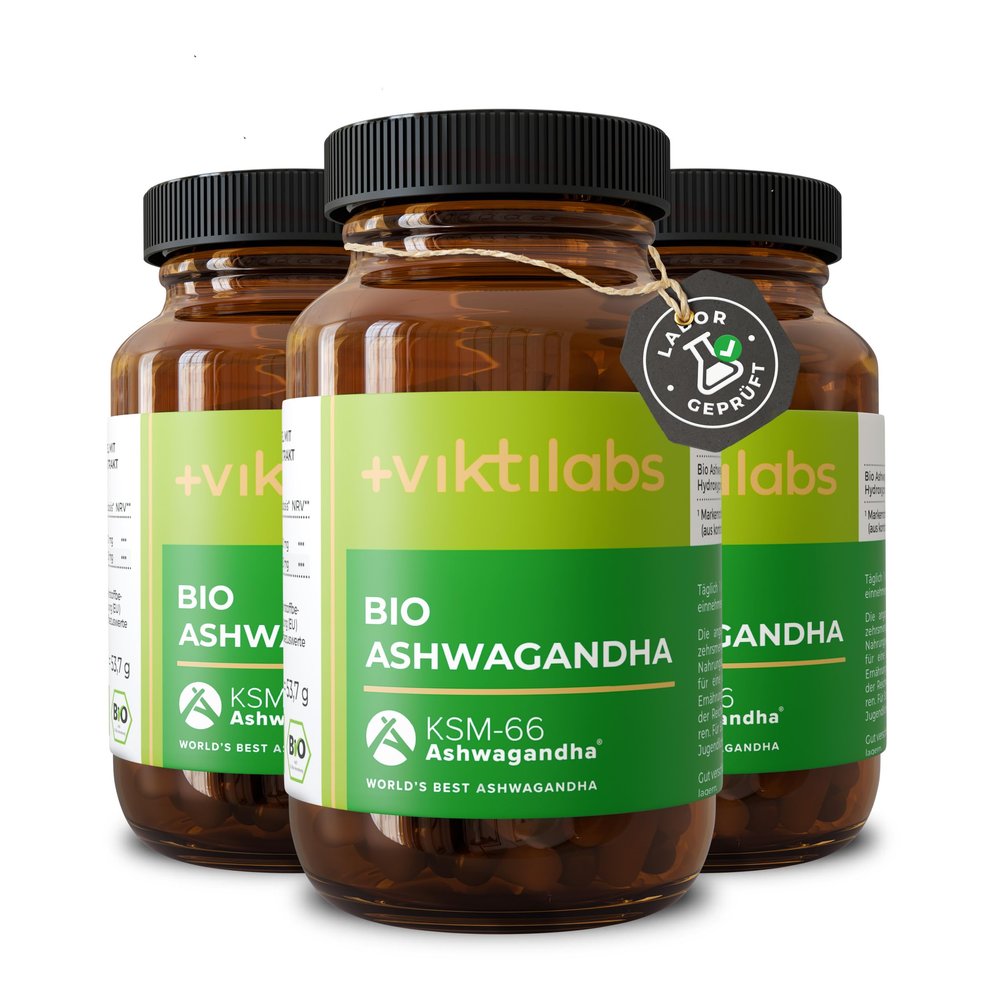 Organic Ashwagandha Capsules – 500 mg Organic Ashwagandha Extract – Premium Quality
