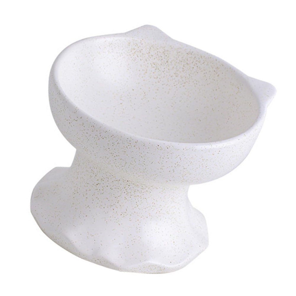 Supvox Ceramic Cat Bowl with Slanted Rim
