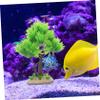 WOONEKY Artificial Aquarium Plant, Plastic Decorative Model for Small Aquariums view 4