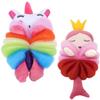Healeved 2-Set Family-Friendly Kids’ Bath Loofah Sponges, Cartoon Design, 4 Pieces view 2