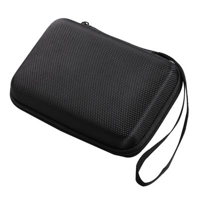 Black EVA Storage Case with Zipper for Cables and Headphones