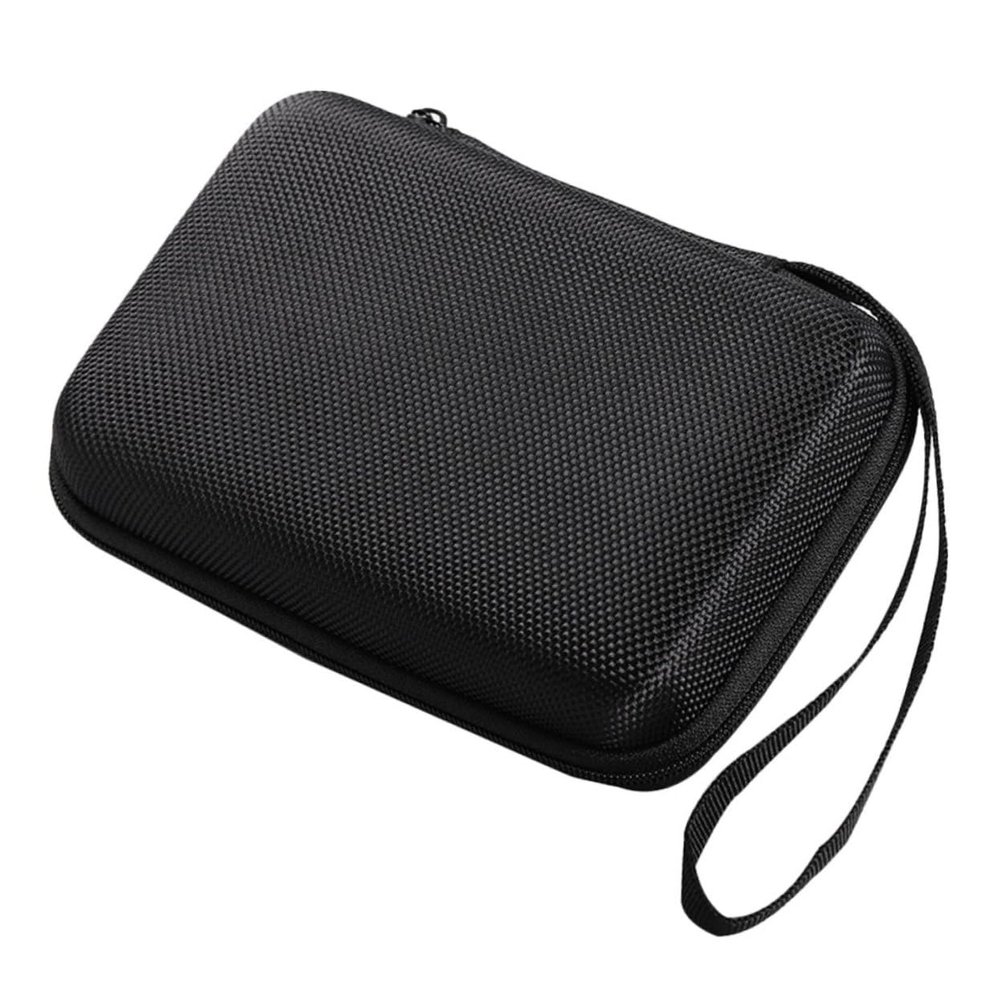Black EVA Storage Case with Zipper for Cables and Headphones
