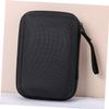 Black EVA Storage Case with Zipper for Cables and Headphones view 2