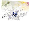 FRCOLOR 3-Piece Rhinestone and Faux Pearl Bridal Hair Comb Set, Blue view 3