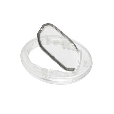 Transparent Adjustable Plastic Cat Flap, White