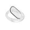 Transparent Adjustable Plastic Cat Flap, White view 1