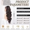 66 cm Long Wavy Ponytail Extension with Drawstring and Clip-In, Synthetic Hairpiece for Black Women view 2