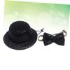 Sosoport 6-Piece Pet Costume Set with Sequined Adjustable Hat and Bow Tie for Dogs and Puppies, for Parties, Birthdays and Photo Shoots view 3