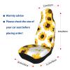 Stylish Car Seat Covers with Sunflower Print, 2-Piece Set view 3