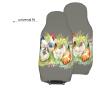 Stylish Car Seat Covers with Rooster Pattern, 2 Pieces, Polyester Fabric, Full-Print Design view 2