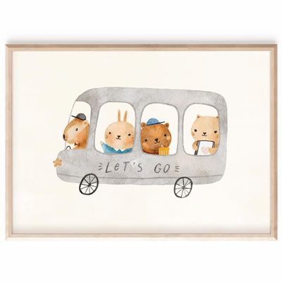 MeinBaby123 Posters | Cute Animals | Sets of 4, 6, or 8 (Boho Cute Friends)