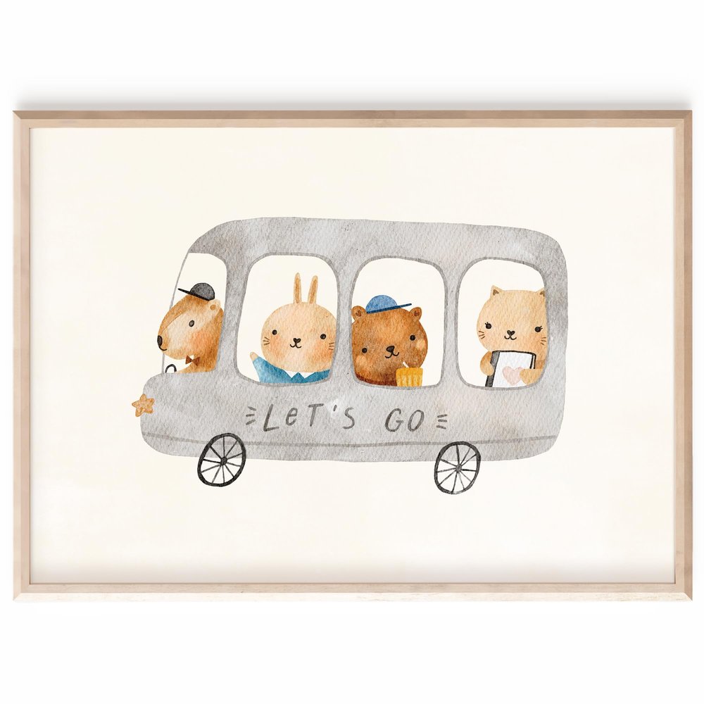 MeinBaby123 Posters | Cute Animals | Sets of 4, 6, or 8 (Boho Cute Friends)