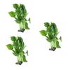 Happyyami 3-Piece Artificial Aquarium Plants, Monstera view 1