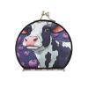 NYYYTTTEU Purple Cow Artwork Folding Makeup Mirror for Handbags and Travel view 1